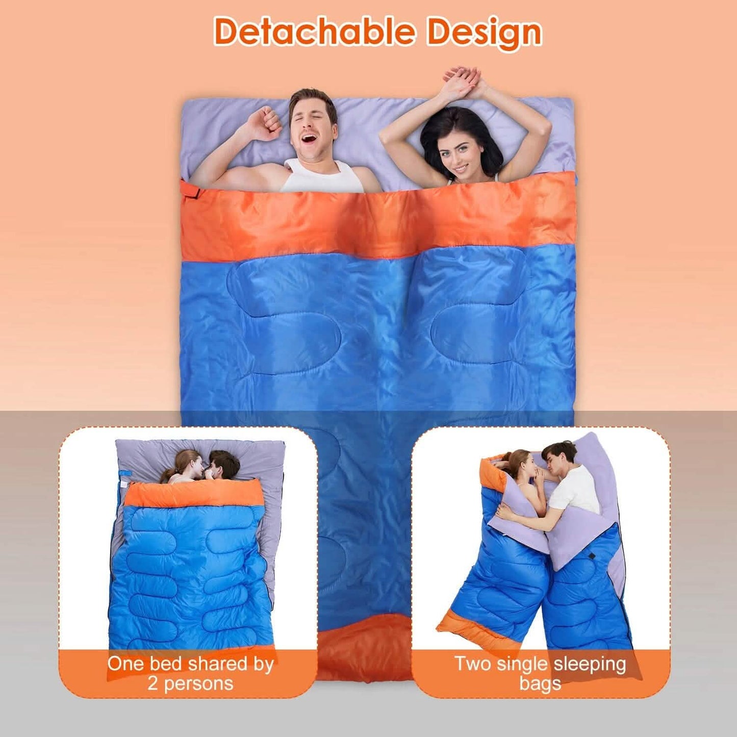 Wasserabweisender Camping Baumwoll-Inlet Schlafsack mit Packsack