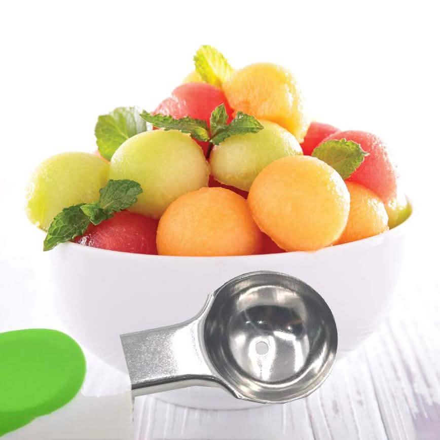 Wassermelonenschneider und Bonus Melonenlöffel