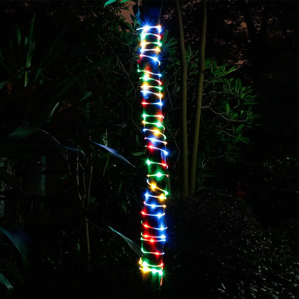 Wasserdichte 23m 200 LED Bunte Lichterkette mit Lichterschlauch
