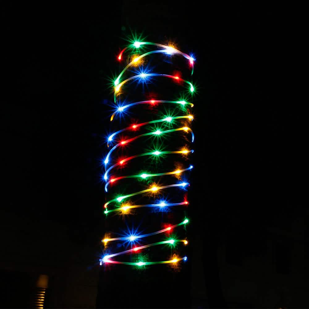 Wasserdichte 23m 200 LED Bunte Lichterkette mit Lichterschlauch