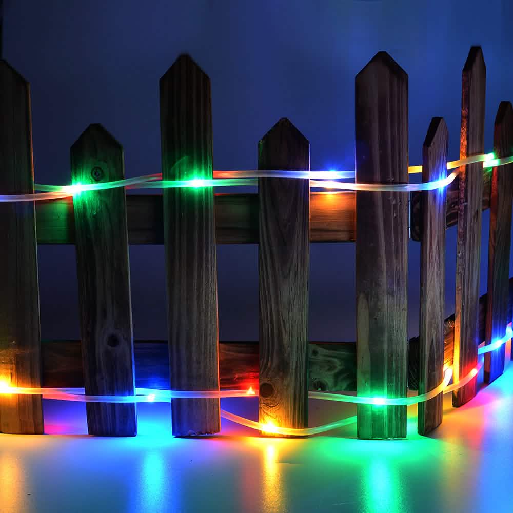 Wasserdichte 23m 200 LED Bunte Lichterkette mit Lichterschlauch