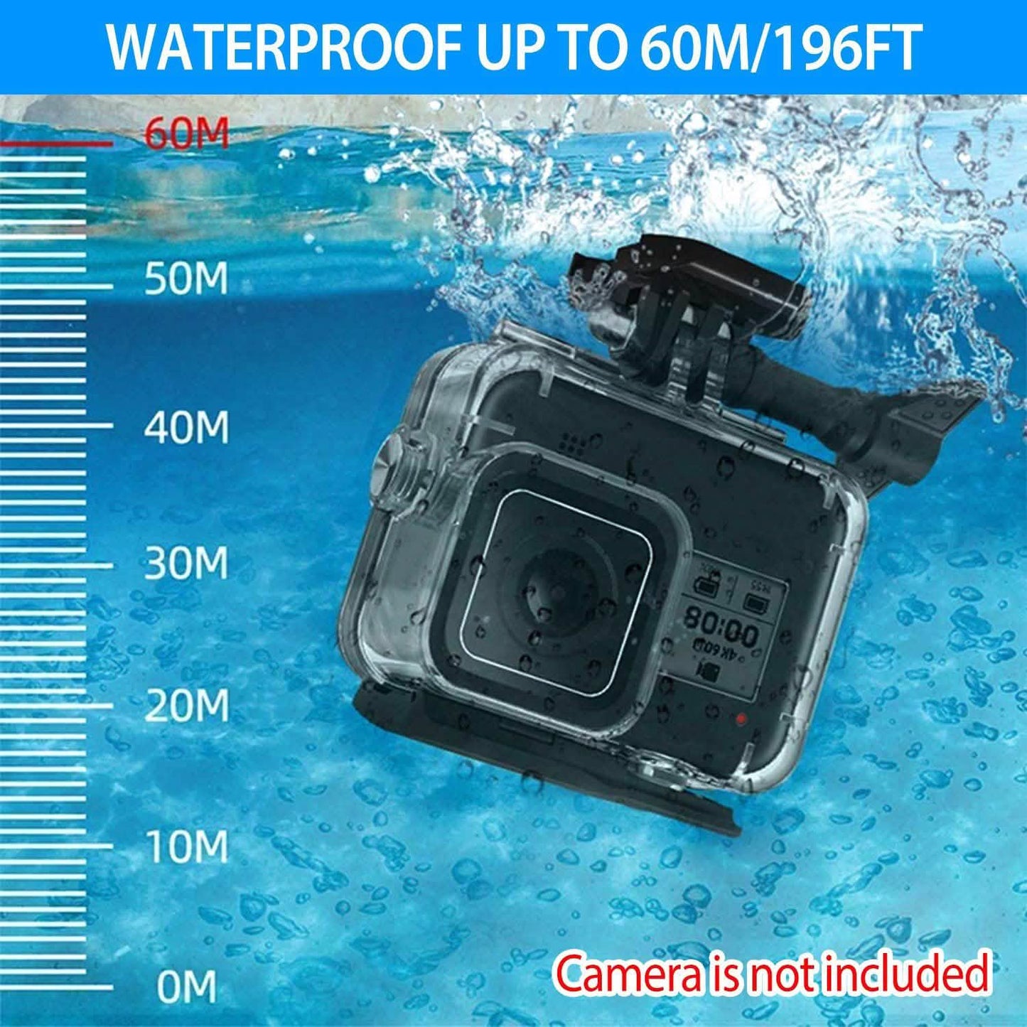 Wasserdichtes Gehäuse passend für GoPro Hero 8