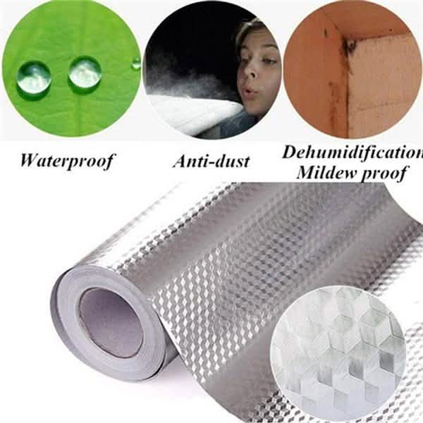 Wasserdichte, ölbeständige selbstklebende Wandfolie aus Aluminiumfolie
