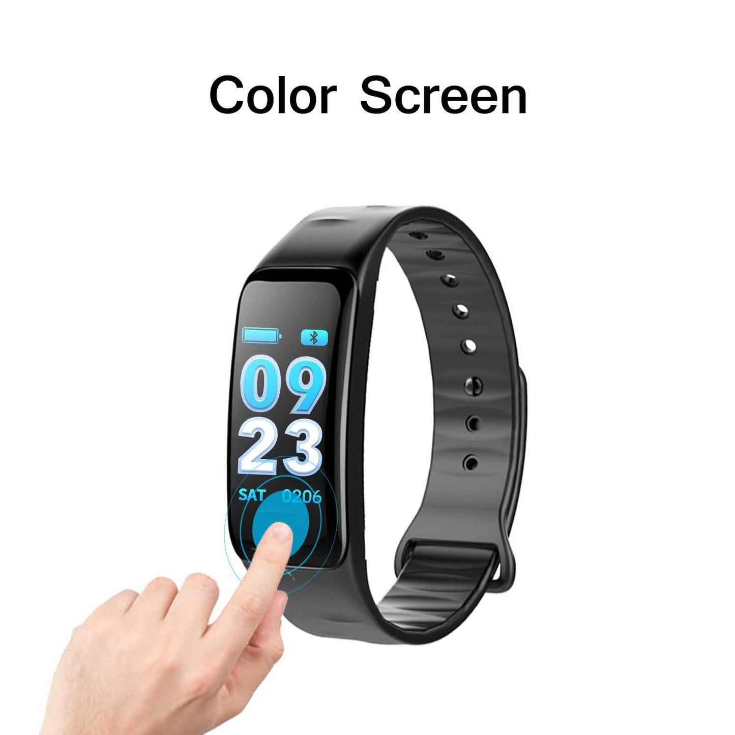 Wasserdichtes lila Smart-Armband Fitness-Tracker Gesundheitsmonitor Herzfrequenz
