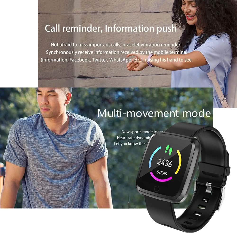 Wasserdichte Touchscreen-Uhr Herzfrequenz-Sport-Fitness-Tracker