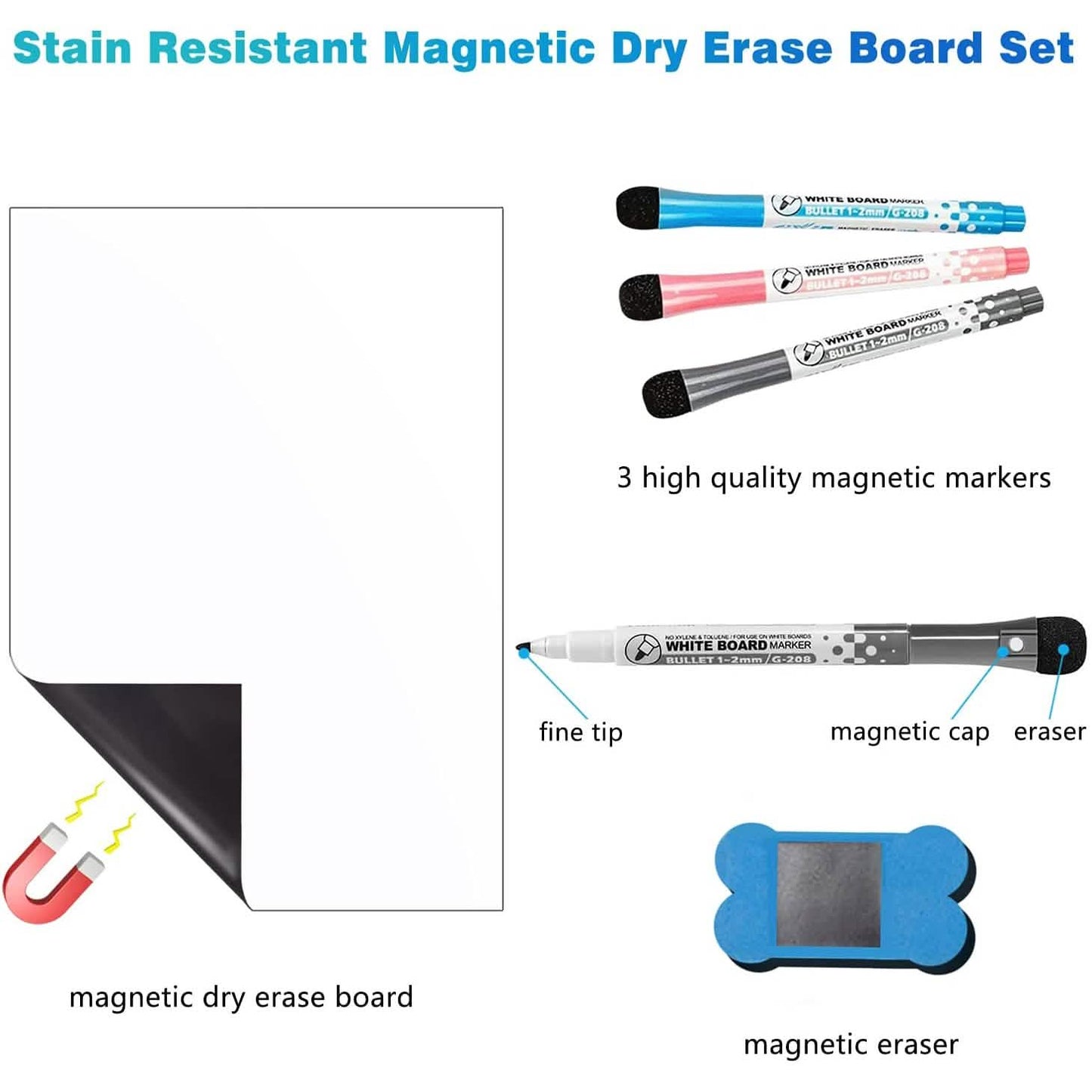 Whiteboard Magnetisch Trocken Abwischbar Selbstklebend