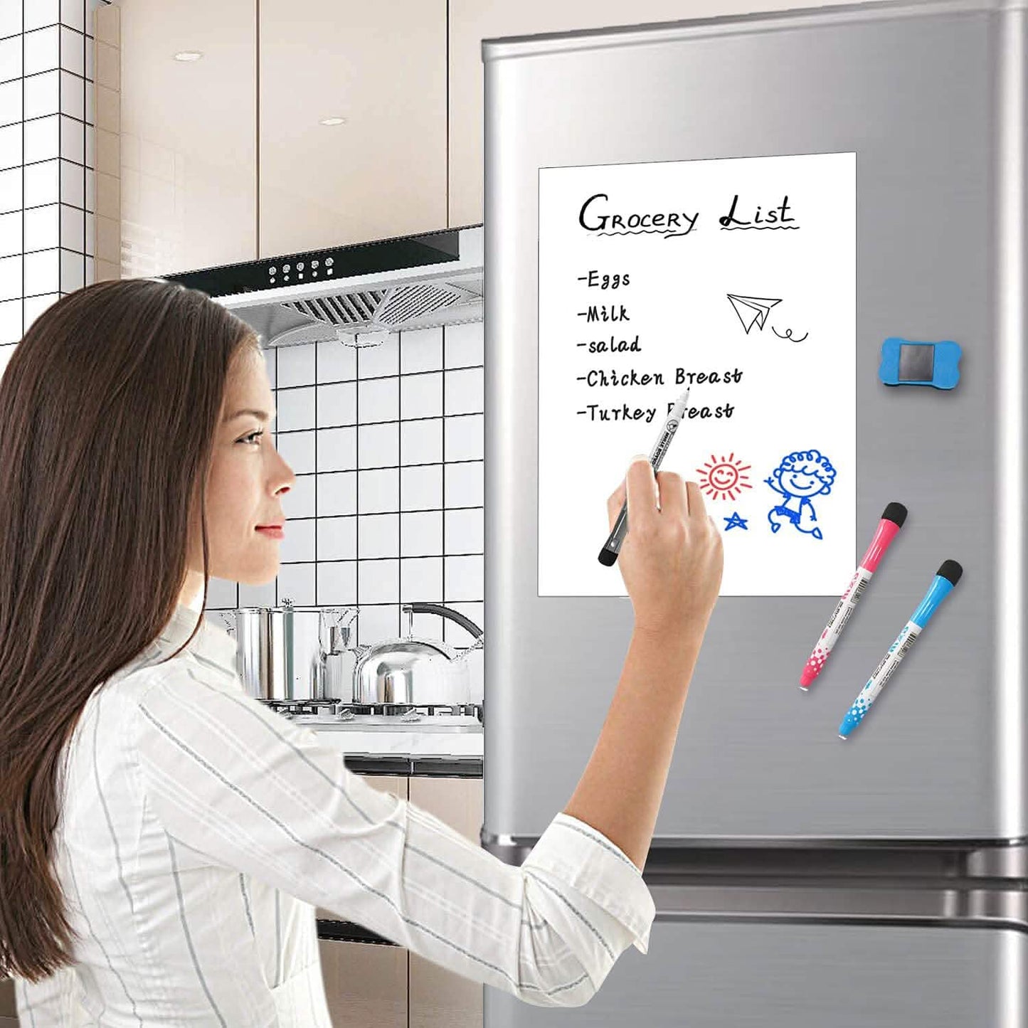 Whiteboard Magnetisch Trocken Abwischbar Selbstklebend