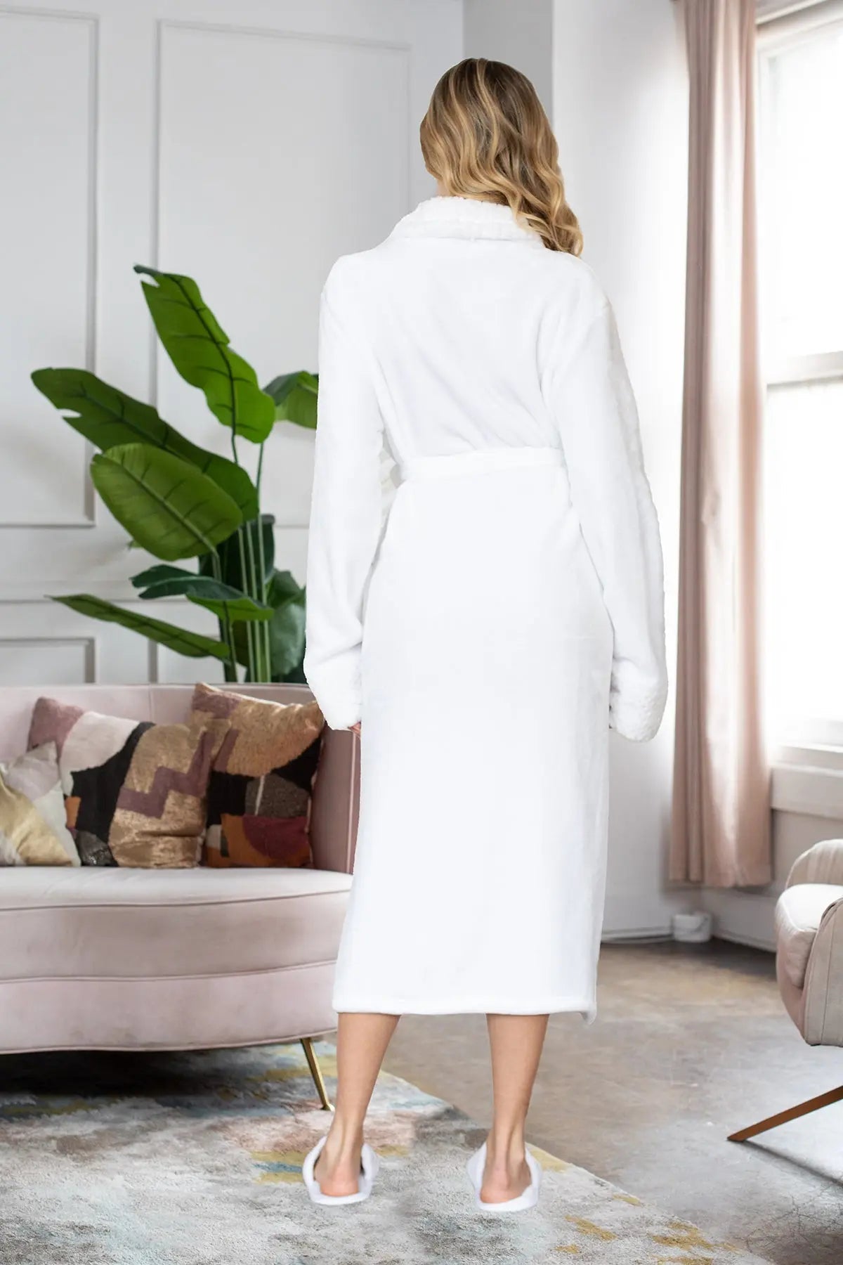 Superweicher Plüschbademantel für Damen