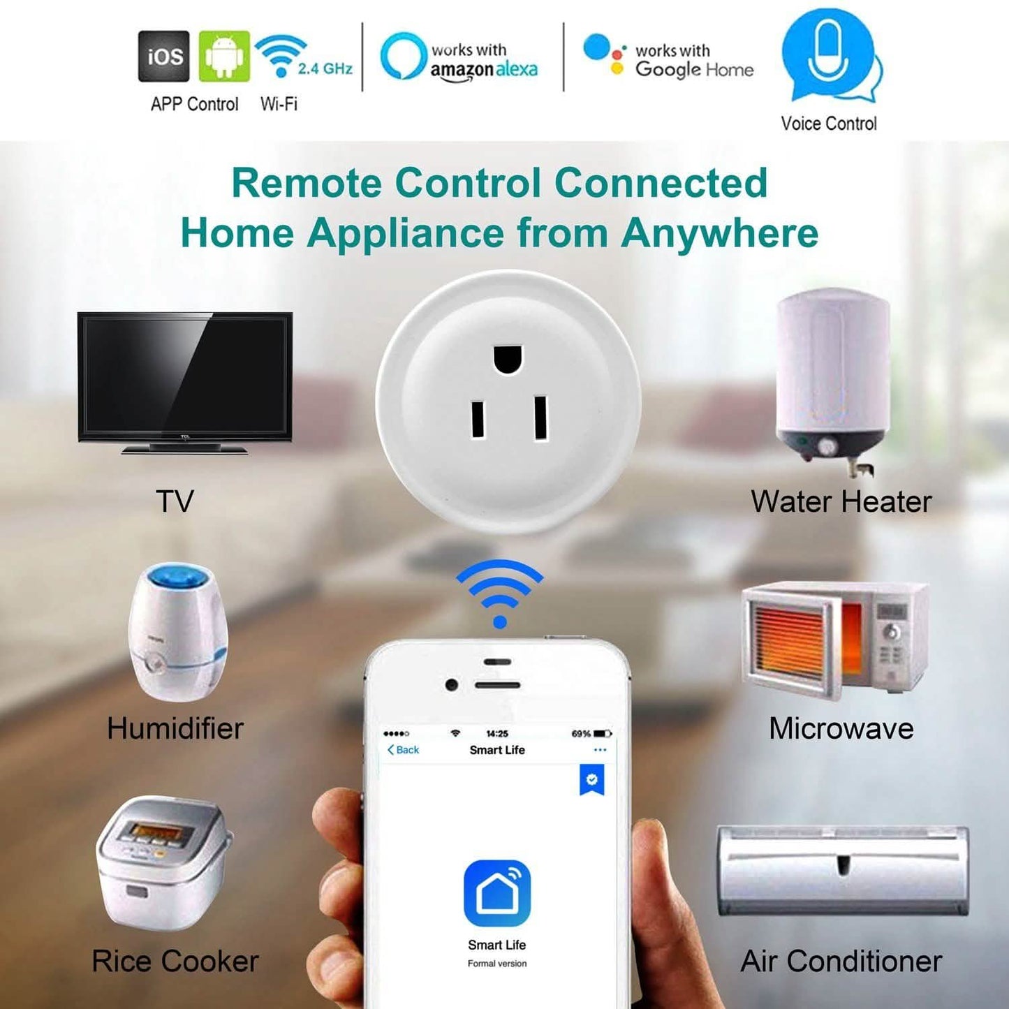 WLAN Smart Steckdosenleiste APP Steckdose Fernbedienung