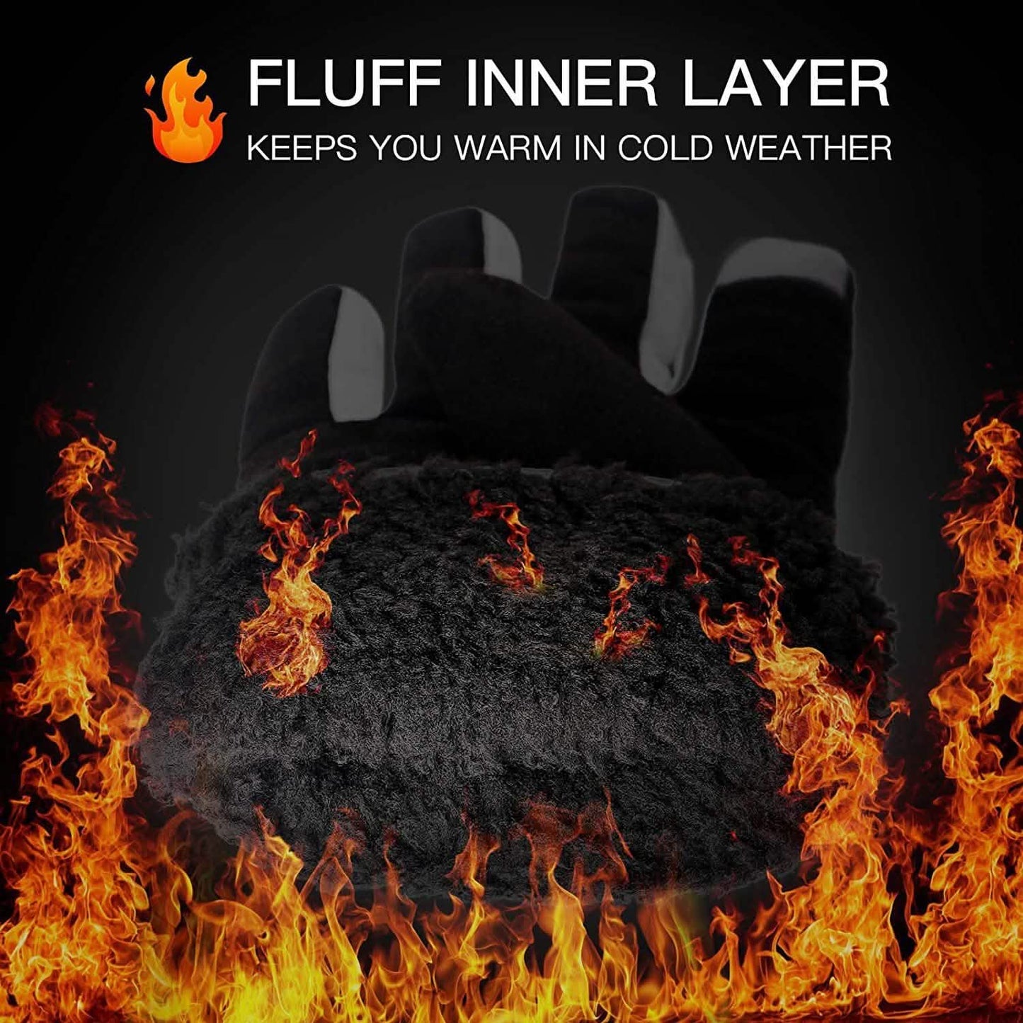Winddichte Thermohandschuhe für kaltes Wetter Rutschfeste Handschuhe