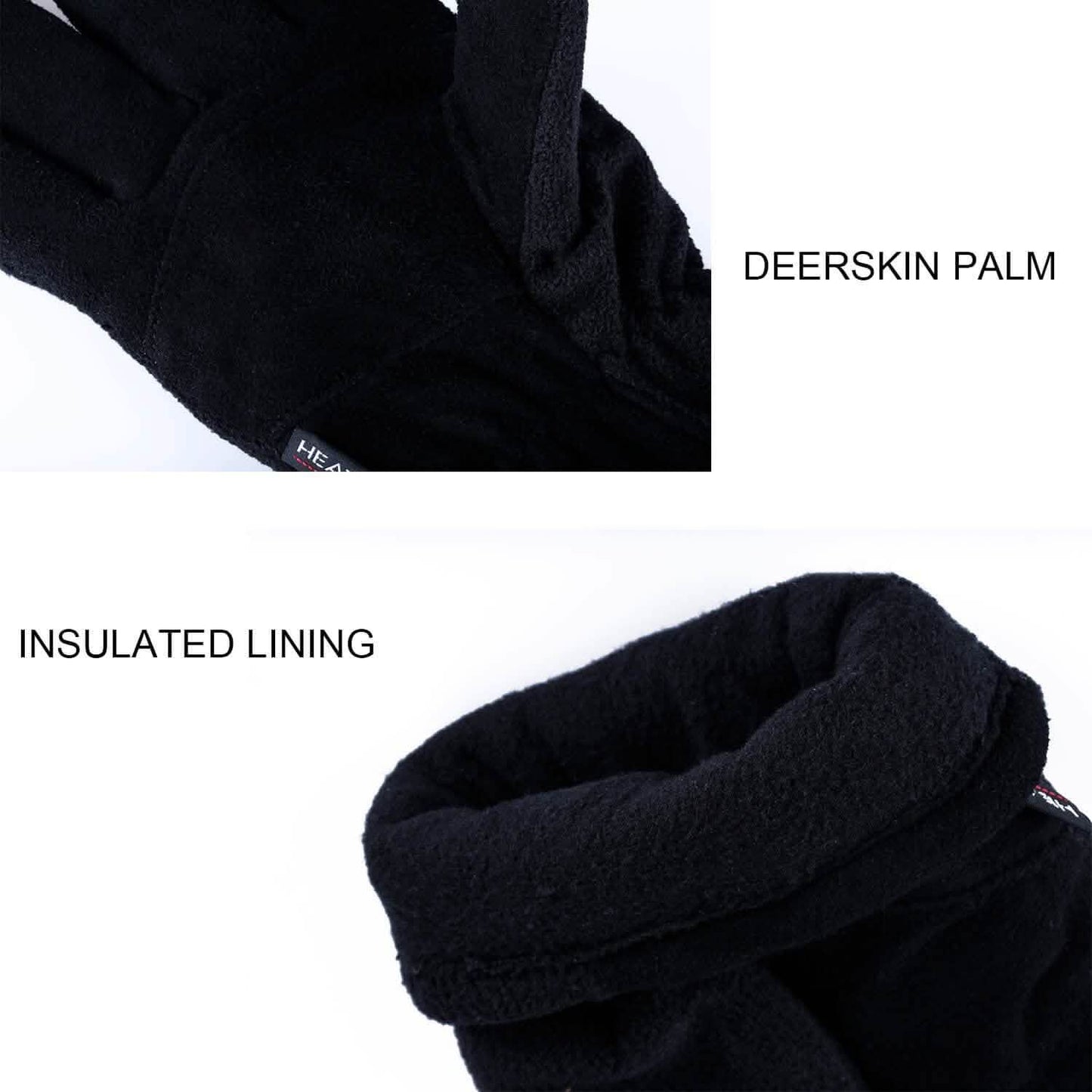 Winterhandschuhe Hirschleder Wildlederhandfläche -20°F Kältedichte Arbeitshandschuhe