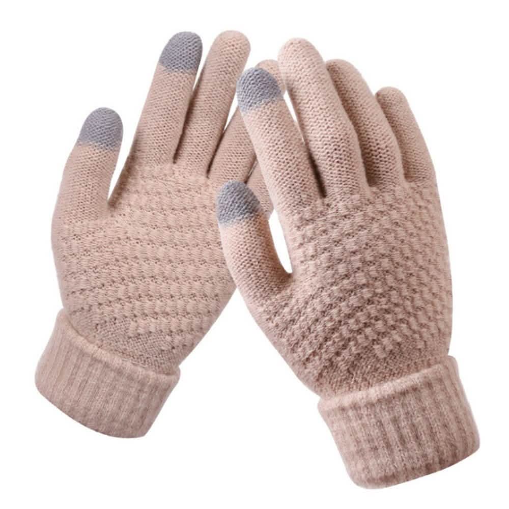 Winter Strickhandschuhe für Touchscreens