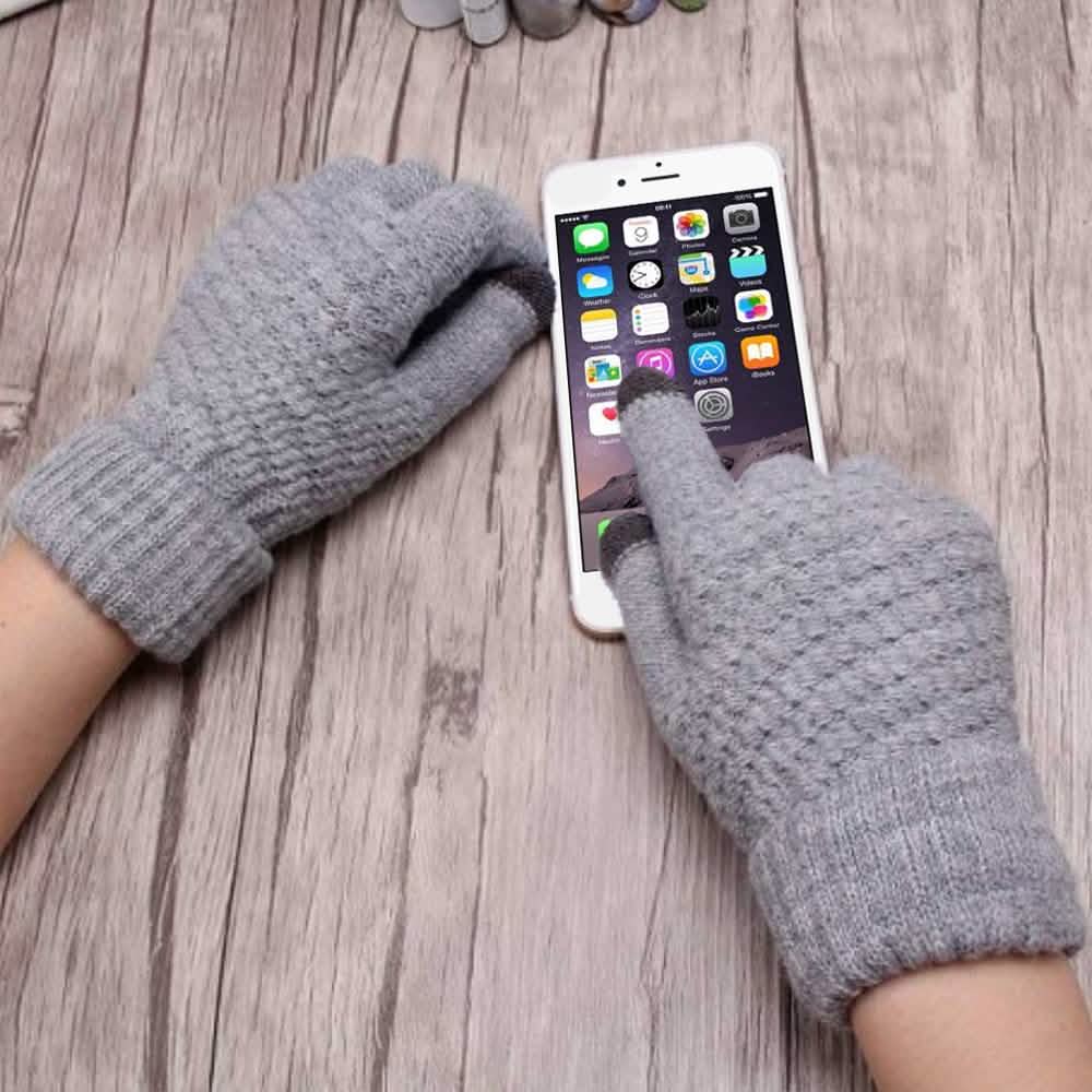Winter Strickhandschuhe für Touchscreens