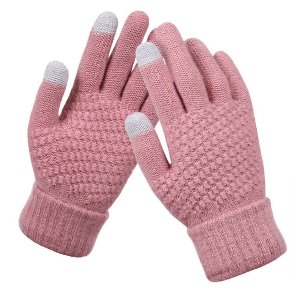 Winter Strickhandschuhe für Touchscreens