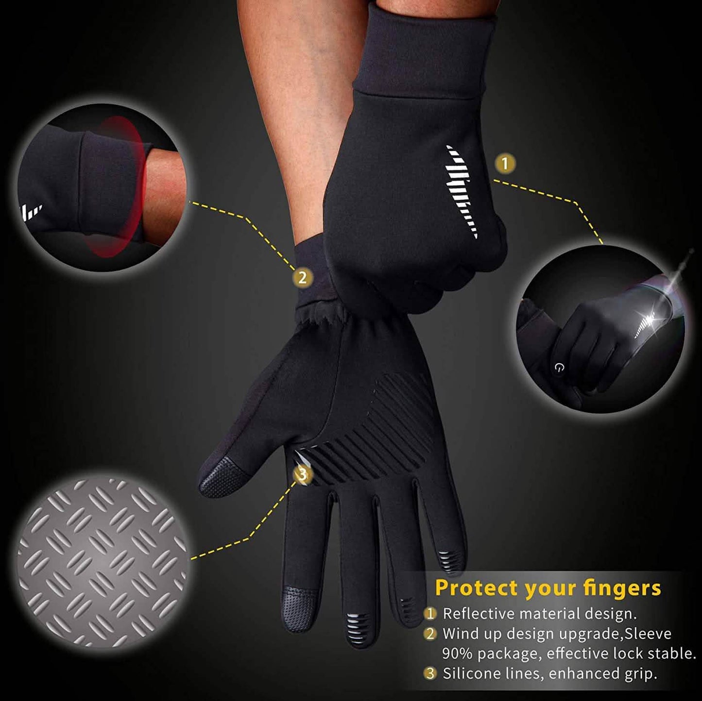 Winter Touchscreen-Handschuhe für Damen und Herren