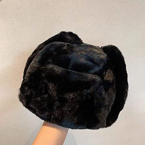 Winter dicke warme Kunstpelz-Trapper-Bombermütze