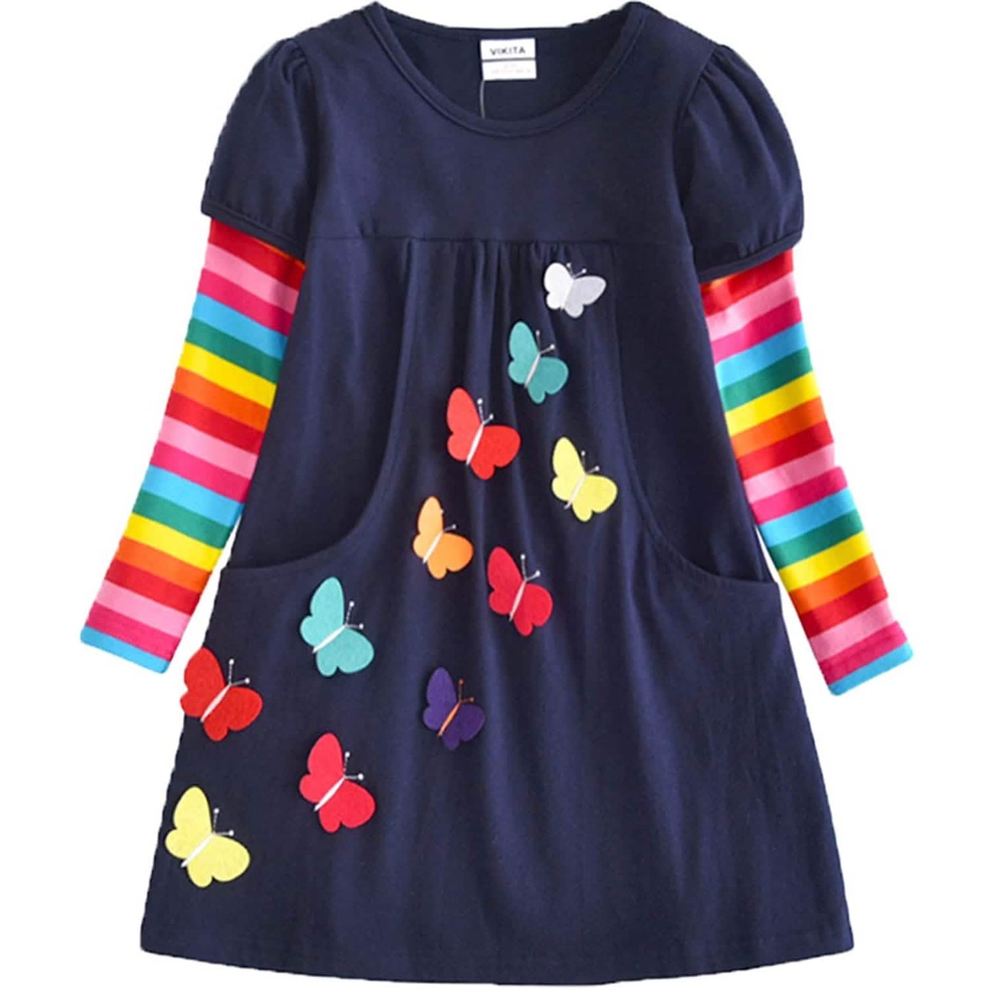 Winterkleid für Kleinkinder Mädchen Langarm