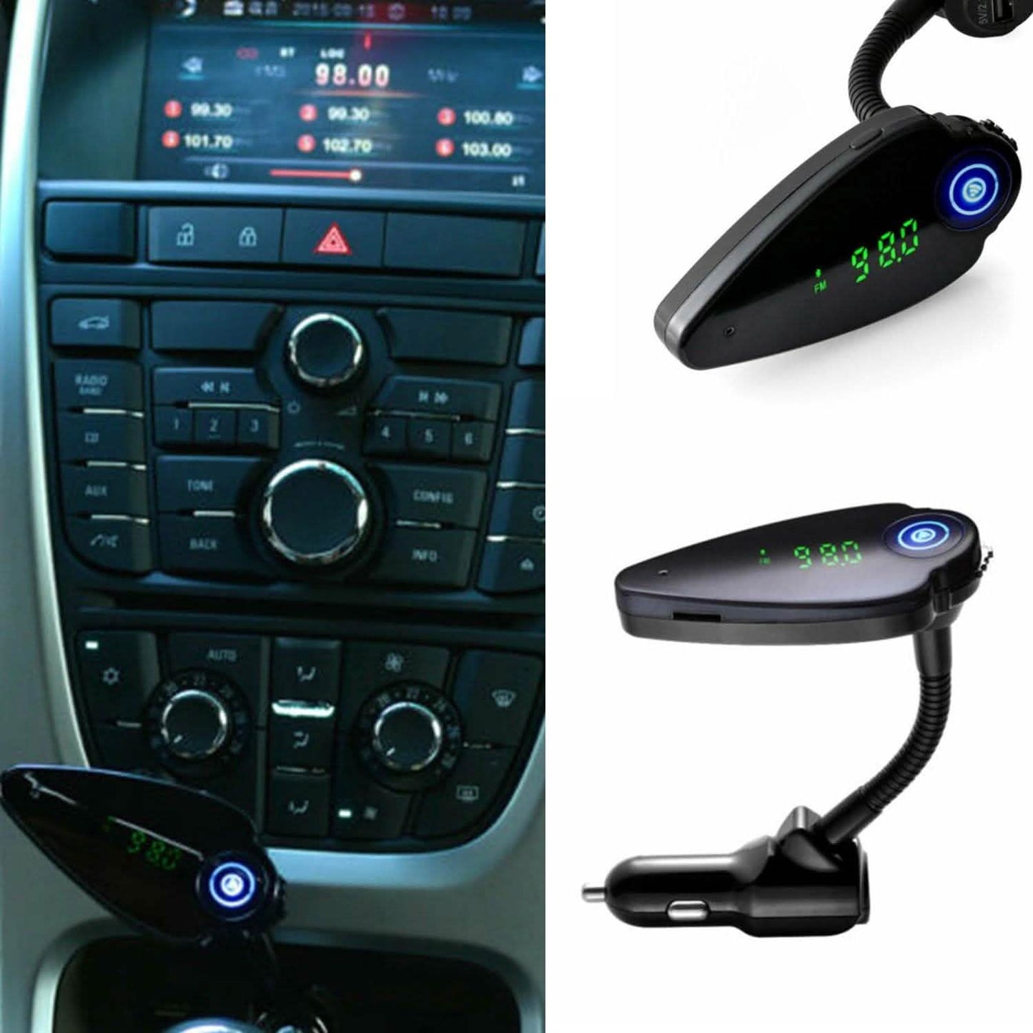 Kabelloses Bluetooth Auto USB Ladegerät FM Transmitter Kfz Freisprecheinrichtung Audio