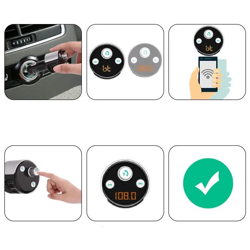 Kabelloses Bluetooth-FM-Transmitter-Auto-Kit