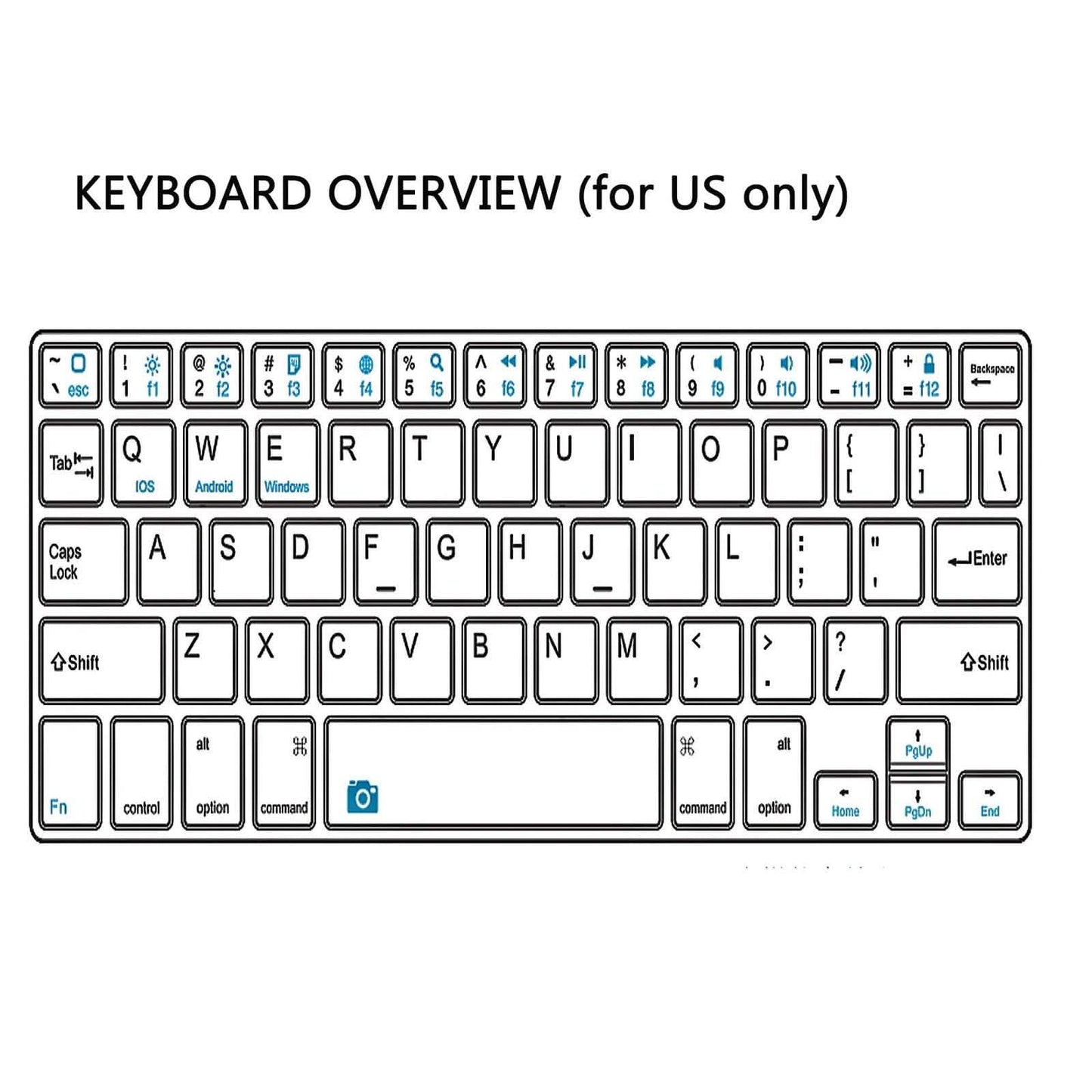 Kabellose Bluetooth-Tastaturhülle mit Tastatur für iPad 9.7" 17/18 A1822, A1823 und A1893