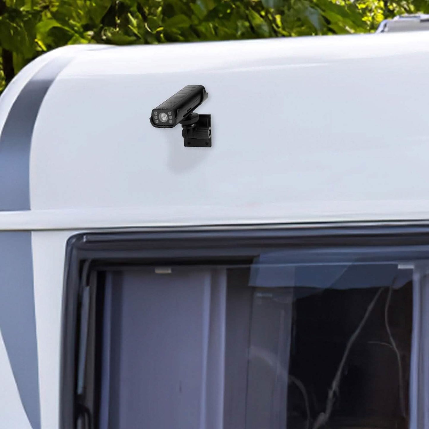 Kabellose Kamera-Rückfahrkupplungsführung mit flexiblem Klebesockel