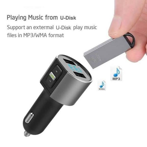 Kabelloser Auto-MP3-FM-Transmitter USB-Ladegerät