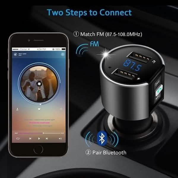 Kabelloser Auto-MP3-FM-Transmitter USB-Ladegerät