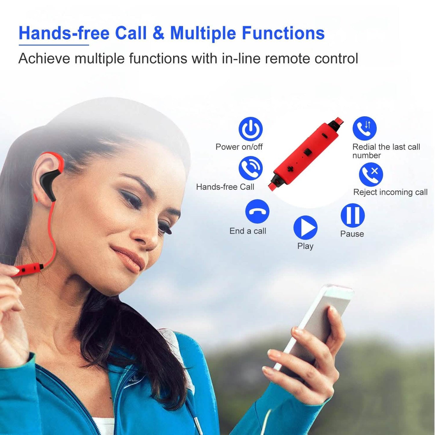 Kabellose Headsets V4.1 Sport-In-Ear-Stereo-Kopfhörer