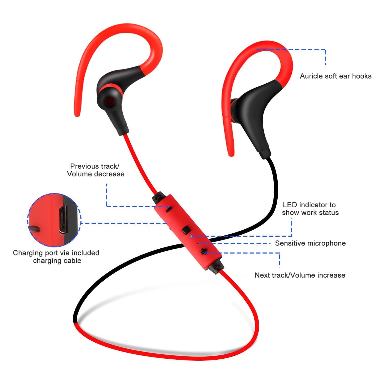 Kabellose Headsets V4.1 Sport-In-Ear-Stereo-Kopfhörer