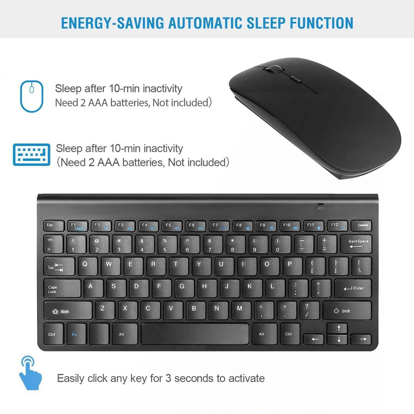 Kabellose Tastatur-Maus-Kombination