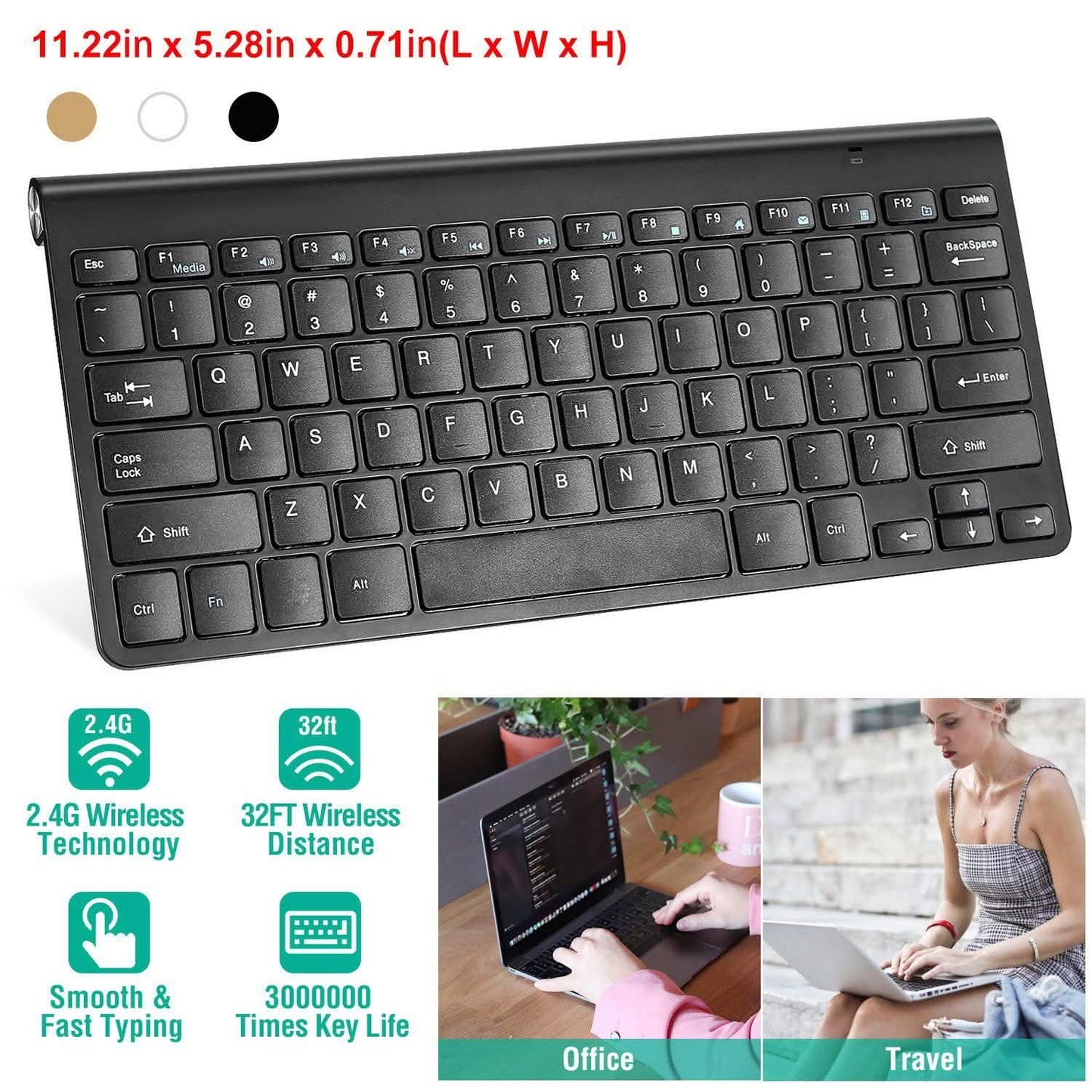 Kabellose Tastatur-Maus-Kombination