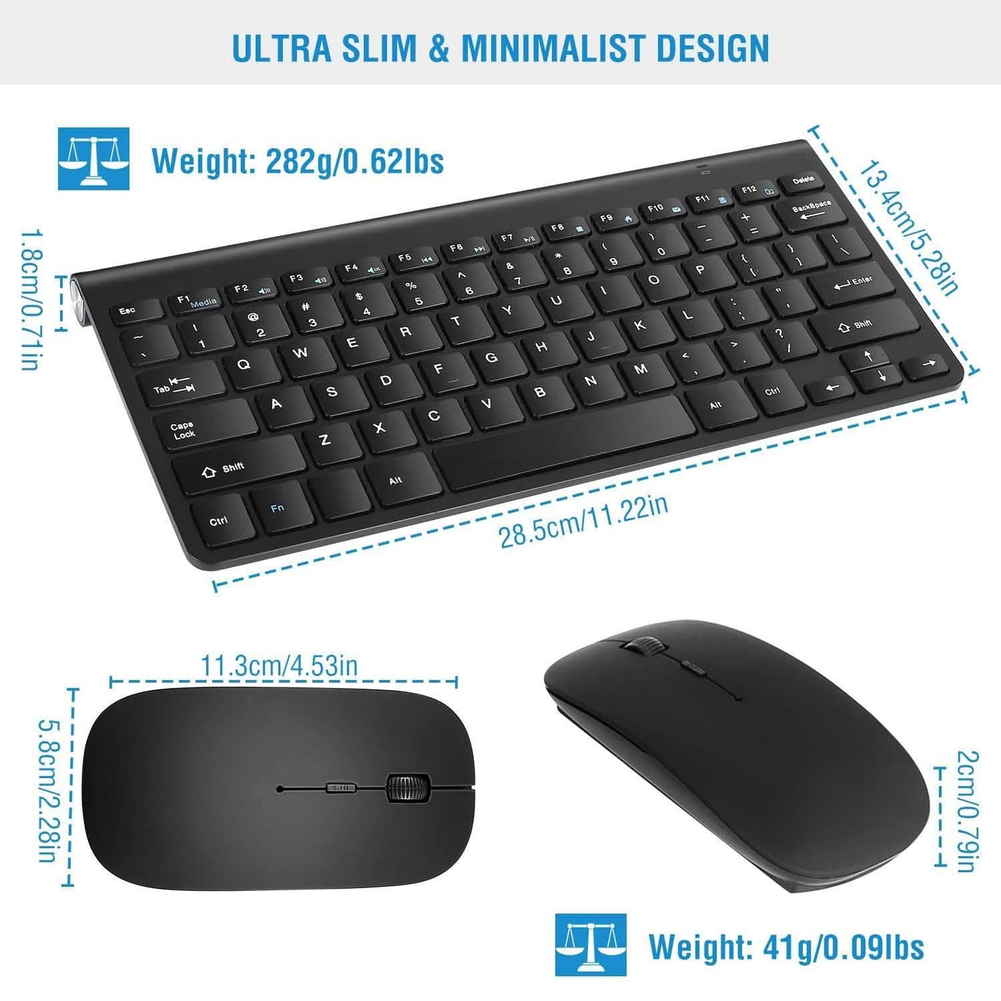 Kabellose Tastatur-Maus-Kombination