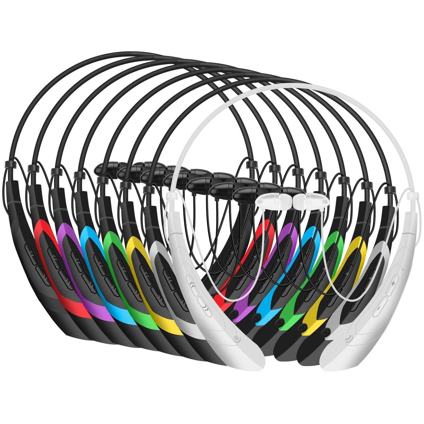Kabellose Nackenbügel-Kopfhörer V 5.0, schweißfeste Sport-Headsets