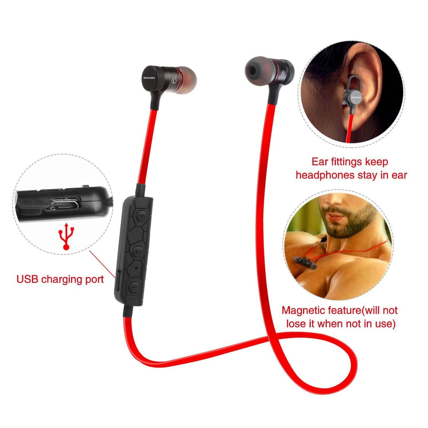 Drahtlose intelligente Sport-Stereo-Ohrhörer