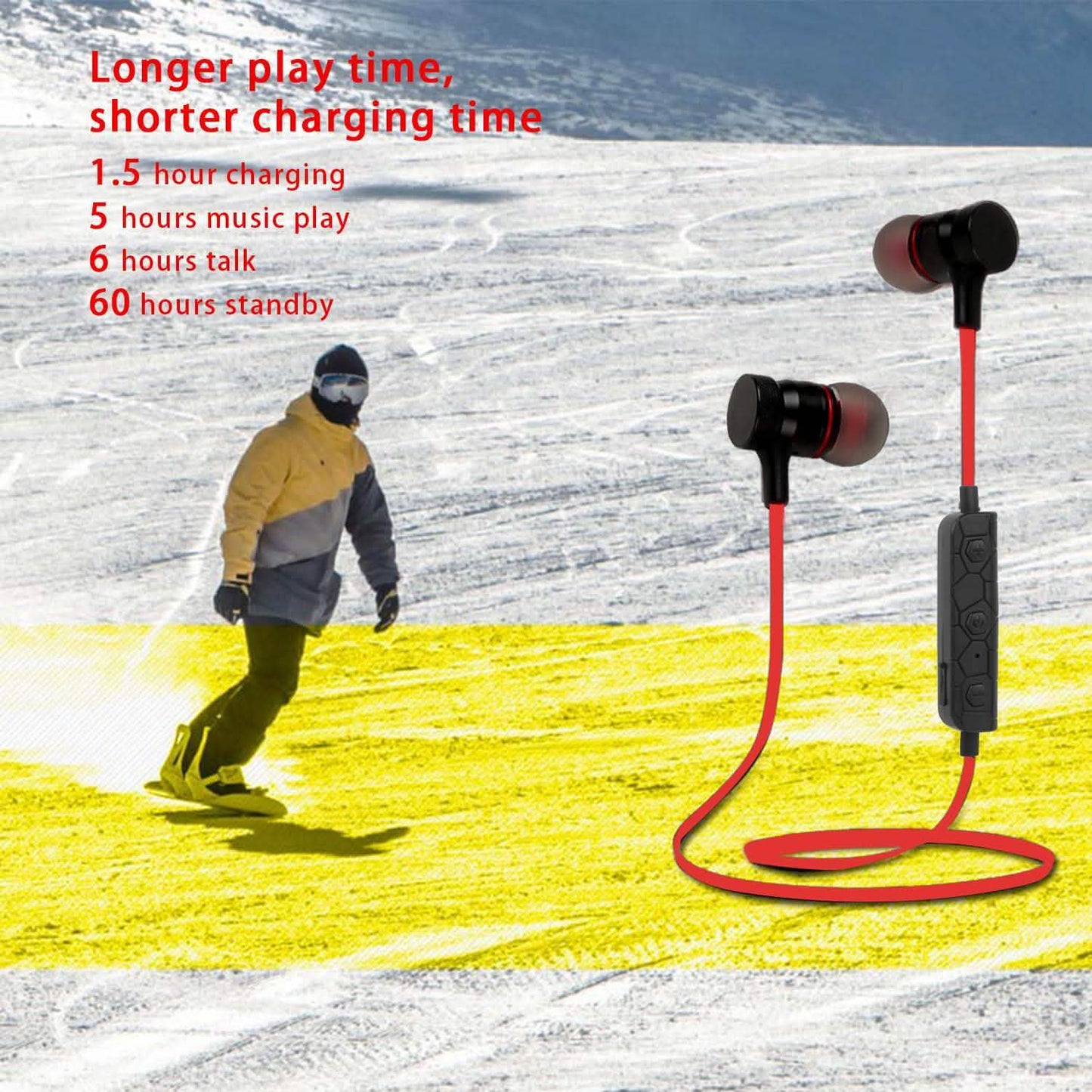 Drahtlose intelligente Sport-Stereo-Ohrhörer