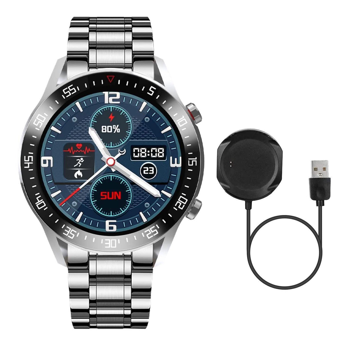 Kabellose Smartwatch Fitness-Tracker IP68 Wasserdichtes Sportarmband