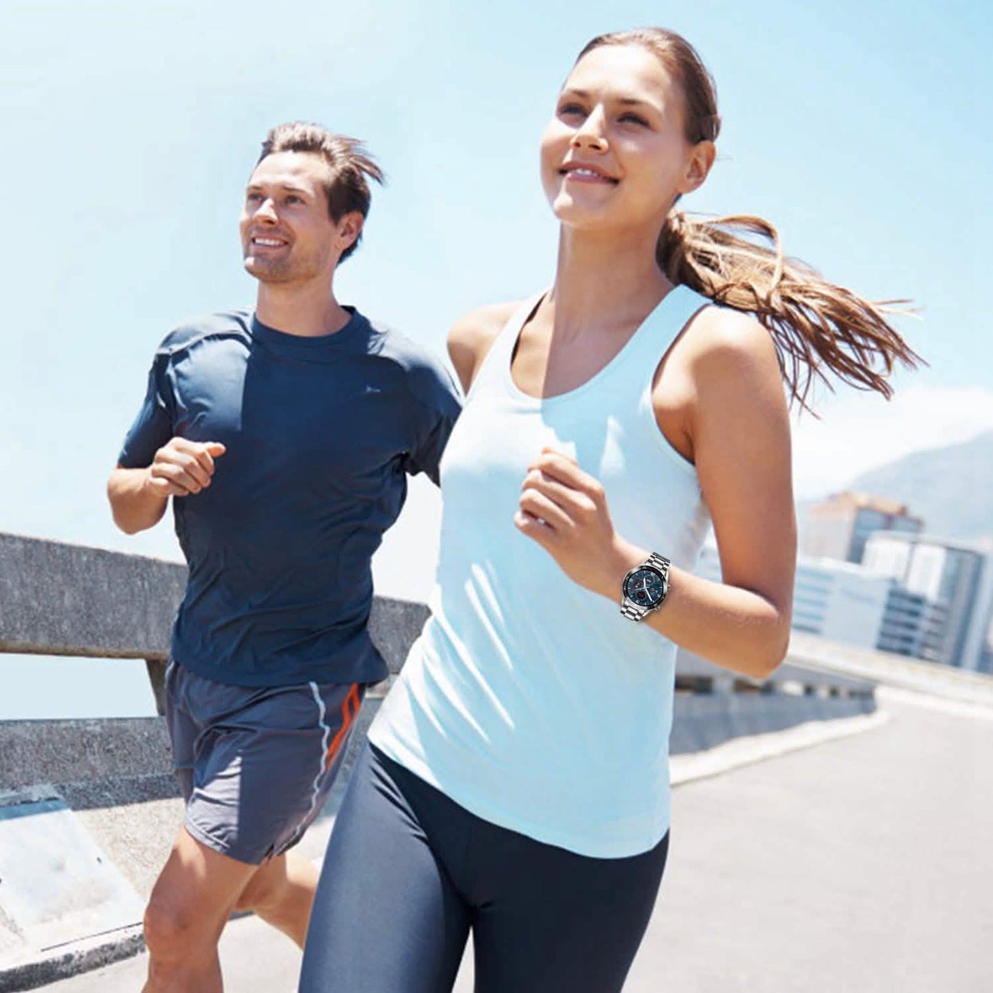 Kabellose Smartwatch Fitness-Tracker IP68 Wasserdichtes Sportarmband