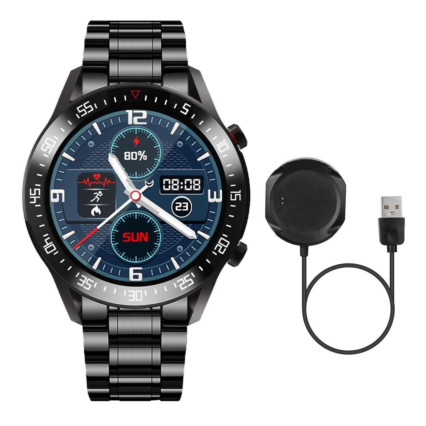 Kabellose Smartwatch Fitness-Tracker IP68 Wasserdichtes Sportarmband
