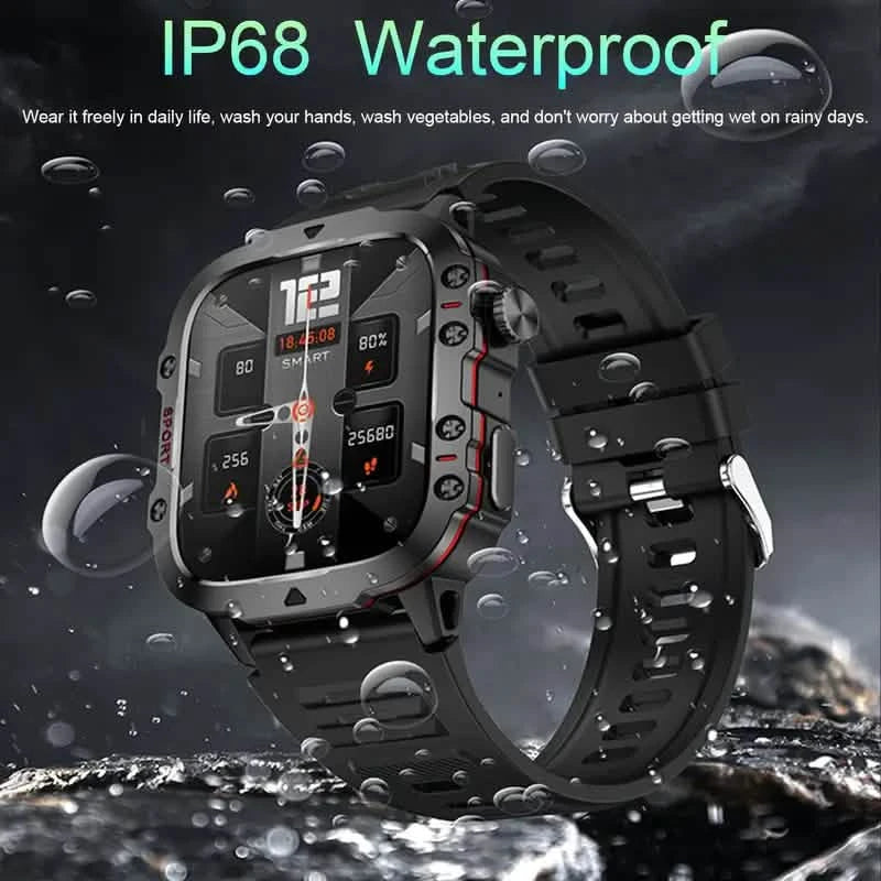 Kabellose Anruf-Fitness-KI-Sprache Outdoor 100+ Sportmodi Outdoor Smartwatch