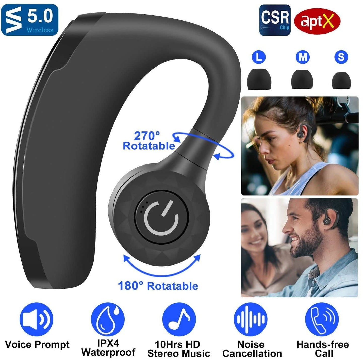 Kabellose V5.0 In-Ear-Kopfhörer