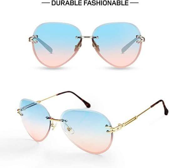 Damen-Flieger-Sonnenbrille – Polycarbonat UV 400 Verstellbare Bügel