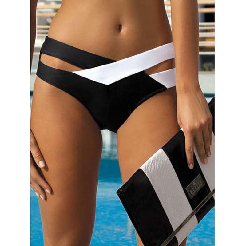 Damen High Waist Bikini-Badeanzug Bademode Damen 2-teiliger Badeanzug Schaufelhals High Waist Bikini-Set Weiblicher eleganter Bikini Bequemes Schwimmset Große Größe Badeanzug