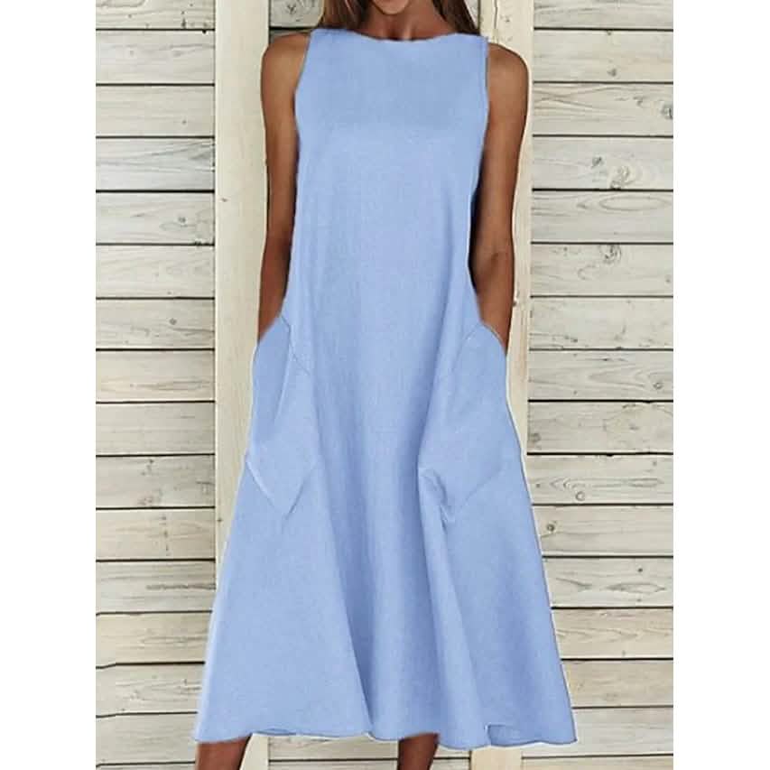 Damen A-Linien-Kleid