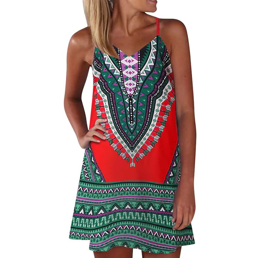 Ärmelloses Damen-Minikleid in A-Linie