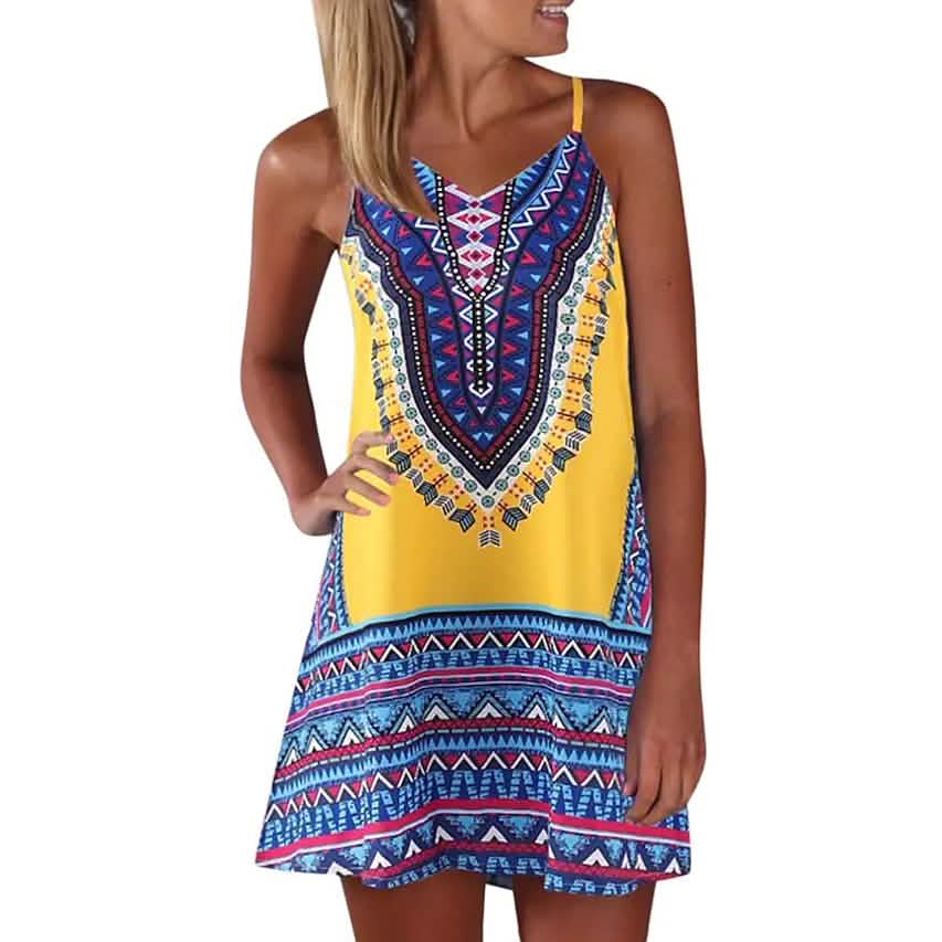 Ärmelloses Damen-Minikleid in A-Linie