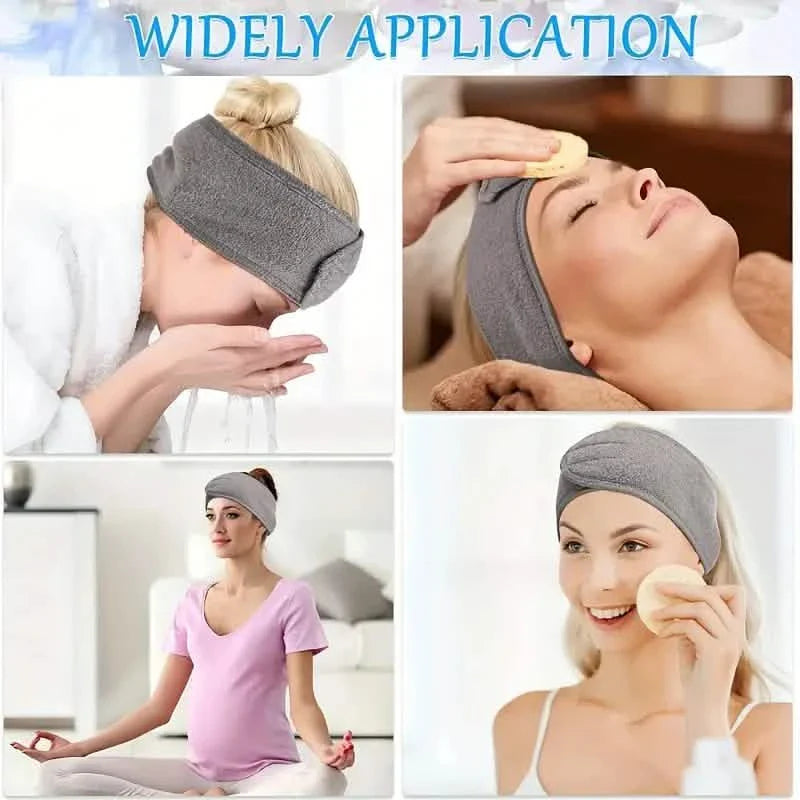 Verstellbares Haarband für Damen mit weichem, rutschfestem Kopftuch für Make-up
