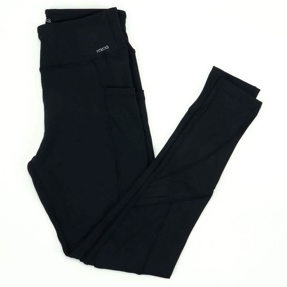 Damen Leggings mit hoher Taille, seitlichen Taschen und voller Länge, geeignet für den ganzen Tag