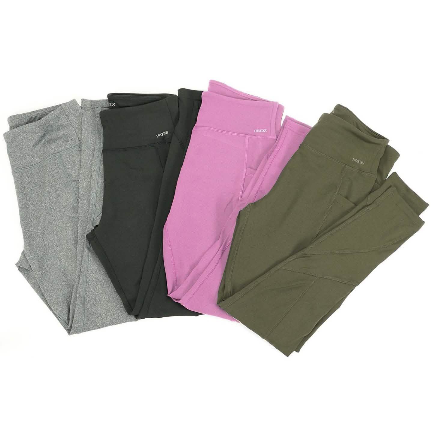 Damen Leggings mit hoher Taille, seitlichen Taschen und voller Länge, geeignet für den ganzen Tag