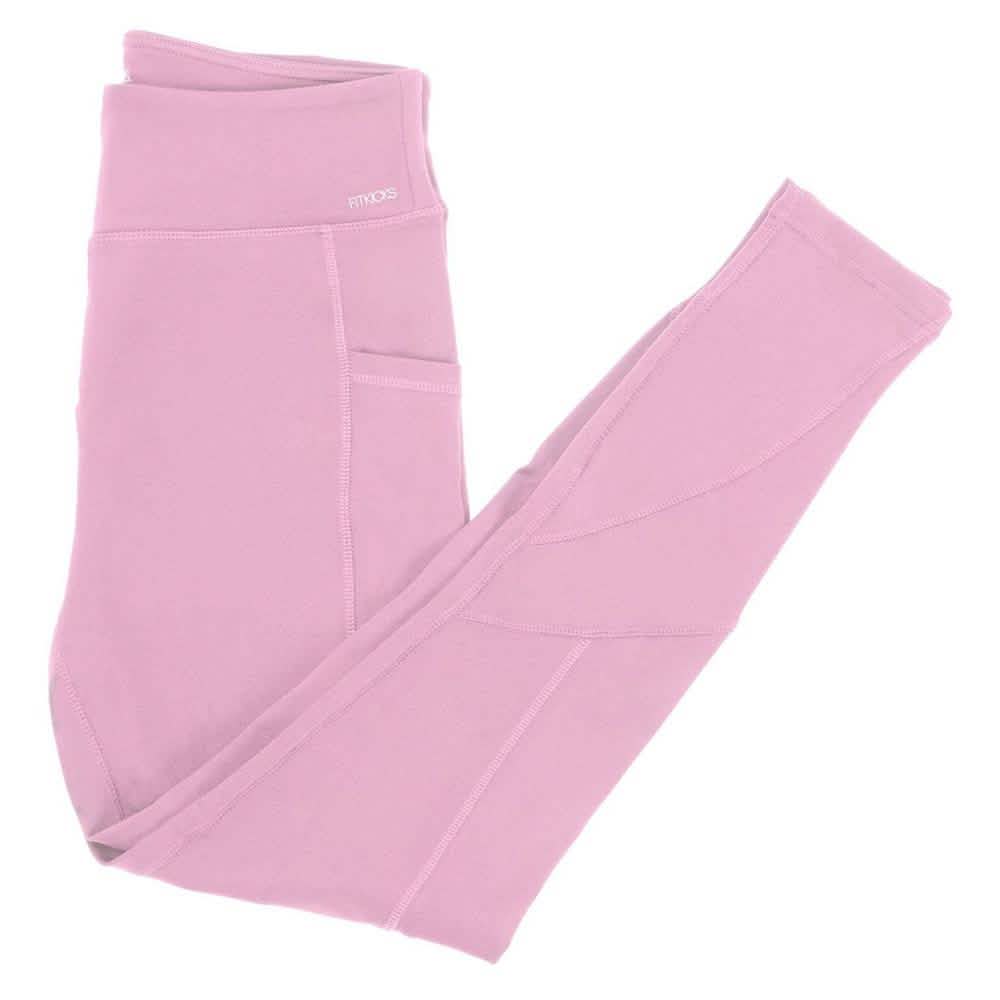 Damen Leggings mit hoher Taille, seitlichen Taschen und voller Länge, geeignet für den ganzen Tag