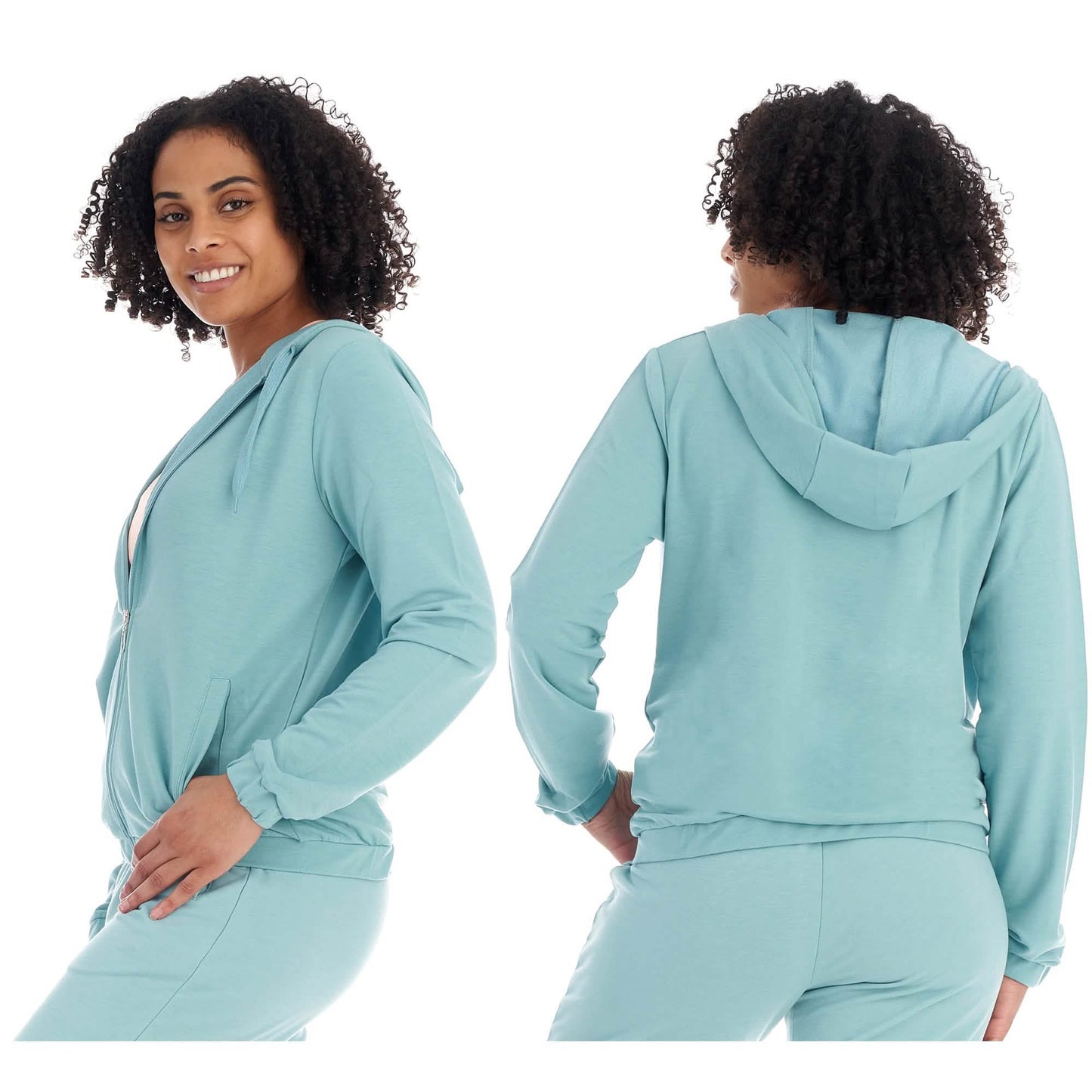 Damen Athleisure French Terry Fleece Kapuzenpullover